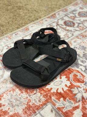 Teva Black Adjustable Outdoor Sandals